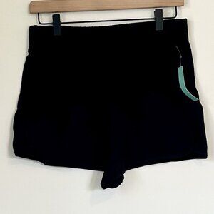 NWT Abound Women's Black Organic Cotton Elastic Waistband Pull-on Shorts - Small